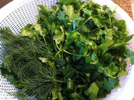 تصویر 2 از سبزی آش کلم قمری آماده مصرف با عطر طبیعی و دلپذیر